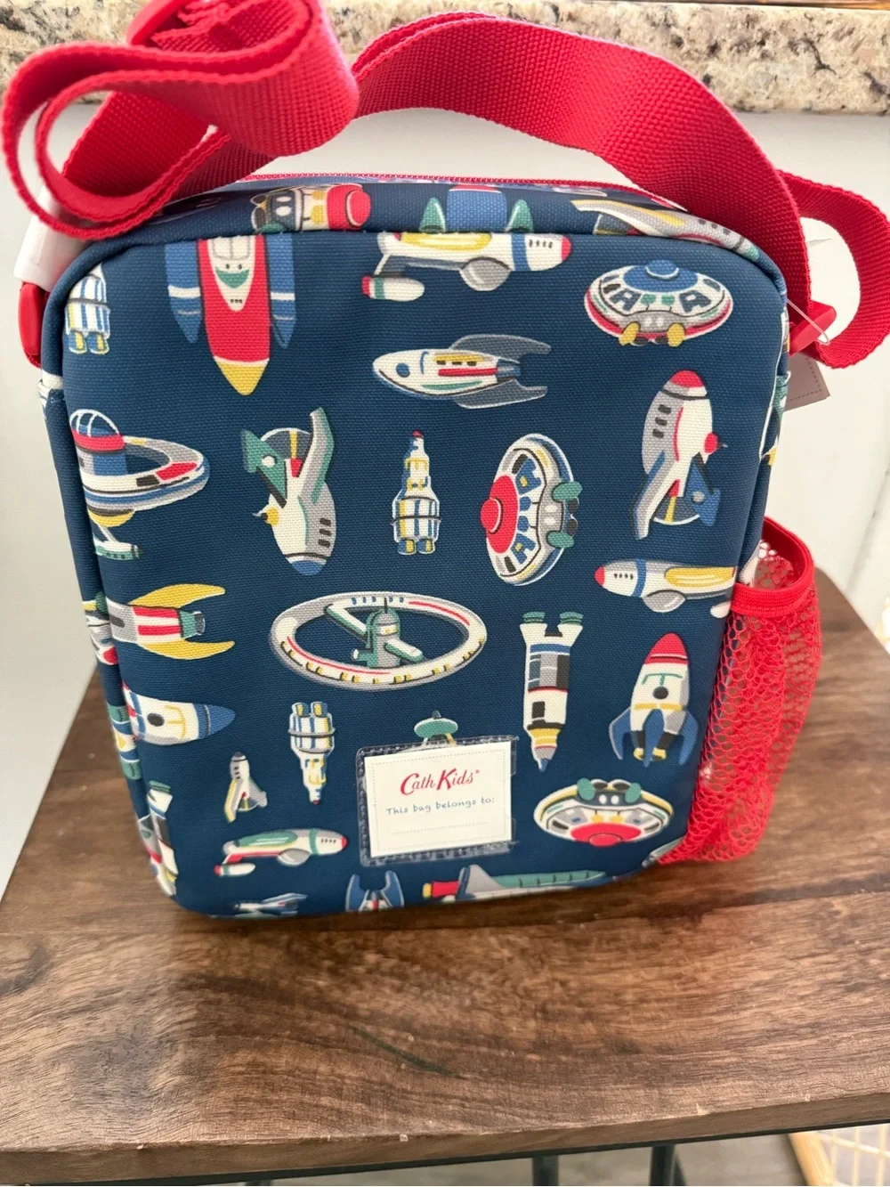 Cath Kids Navy Space Rockets Kids Lunch Bag